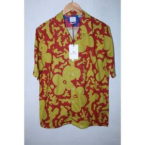 NWT Paul Smith Men's Medium Casual Fit Multicolor Short Sleeve Shirt